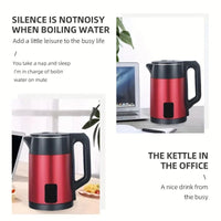 Electric Kettle,LCD Screen Multifunctional Automatically Powers Off When Opened,Double Layer Anti Scald 304 Stainless Steel Body Good Vibrations