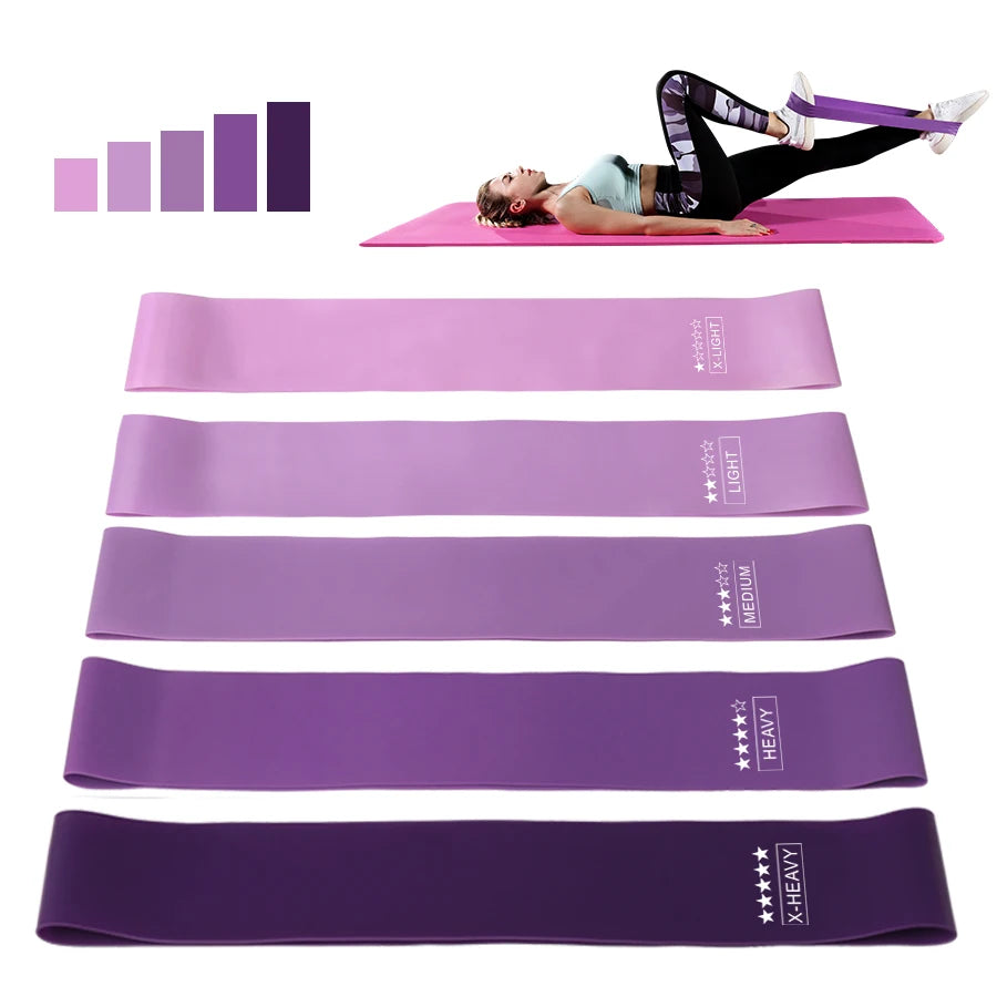 Home training yoga sport resistance bands Fitness Elastic Resistance Bands Stretching Pilates Crossfit Workout Gym Equipment Good Vibrations
