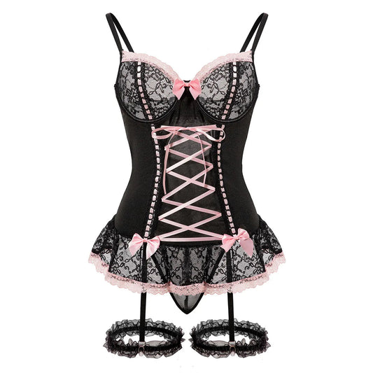 Women's Sexy Bra Set Erotic Underwear Set Porno Lingerie Lace Sexy Bra And Panty Garter Set Lingerie Sexy Hot Erotic Sleepwear Good Vibrations