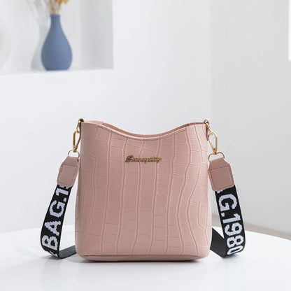 Women Single Shoulder Bag Large Capacity Trend Crossbody Bag Fashionable Hundreds of Bucket Bag Good Vibrations