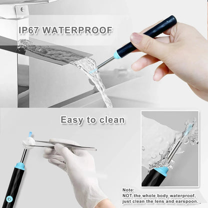 Ear Wax Removal With 5 Ear Scoop, Ear Cleaner With Camera,Ear Wax Remover Tool With 1080P, Rechargeable Earwax Removal Kit Good Vibrations