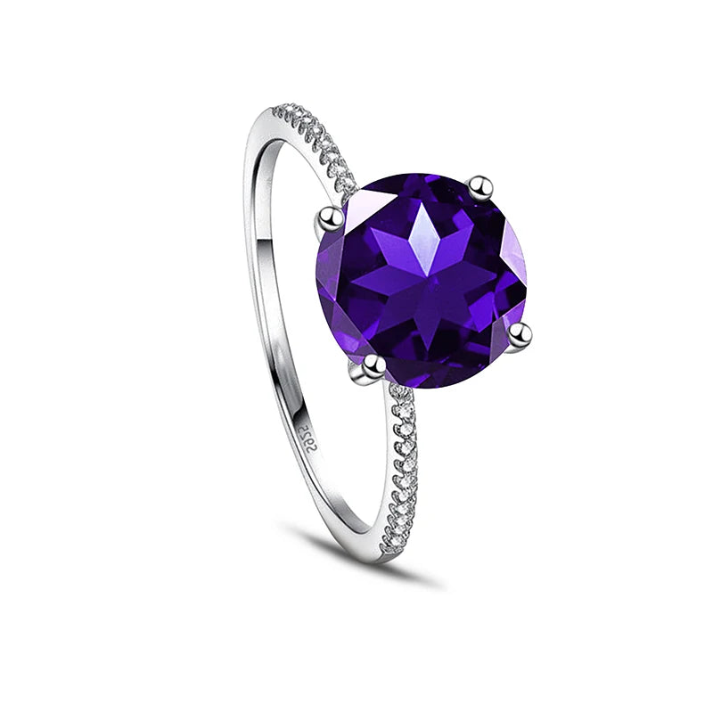 Gica Gema 3.0Ct  Real Solid 925 Sterling Silver Ring Fashion Women Gift 5A Zircon Jewelry Brand Wedding Engagement Silver Rings Good Vibrations
