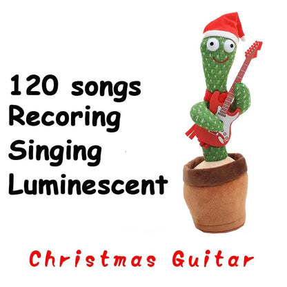 Talking Cactus Toy with LED 120 English Songs Singing Musical Toys Repeat What You Say Suitable for Babies and Toddlers Good Vibrations
