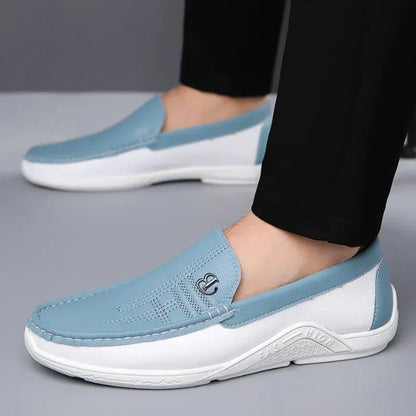 Mens Leather Shoes 2025 Casual Slip on Formal Dress Loafers Breathable Soft Flats for Male Non Slip  Office Work Shoes  sneakers Good Vibrations