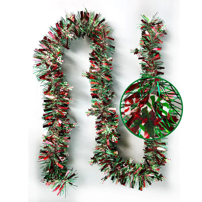2M Merry Christmas Decorations Strip Ribbon Christmas Tree Ornament Bears Gingerbread People Snowmen New Year Supplies Red Green Good Vibrations