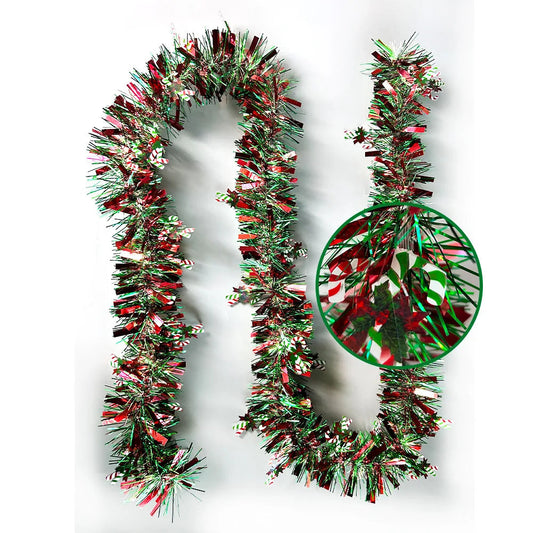 2M Merry Christmas Decorations Strip Ribbon Christmas Tree Ornament Bears Gingerbread People Snowmen New Year Supplies Red Green Good Vibrations