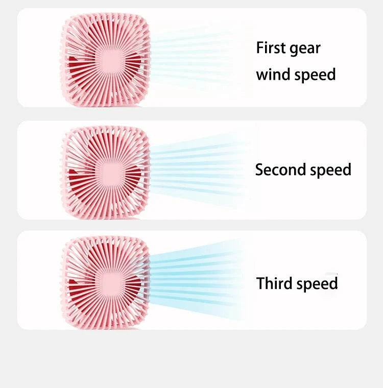 Desktop Desktop Small Fan Mini Handheld Usb Three Speed Cool Air Car Home Office Portable Quiet Outdoor Simple Portable Summer Good Vibrations Adult Super Store