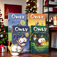 Big Eyed Owl Owly 4-volume set chapter bridge book English reading story picture book Good Vibrations
