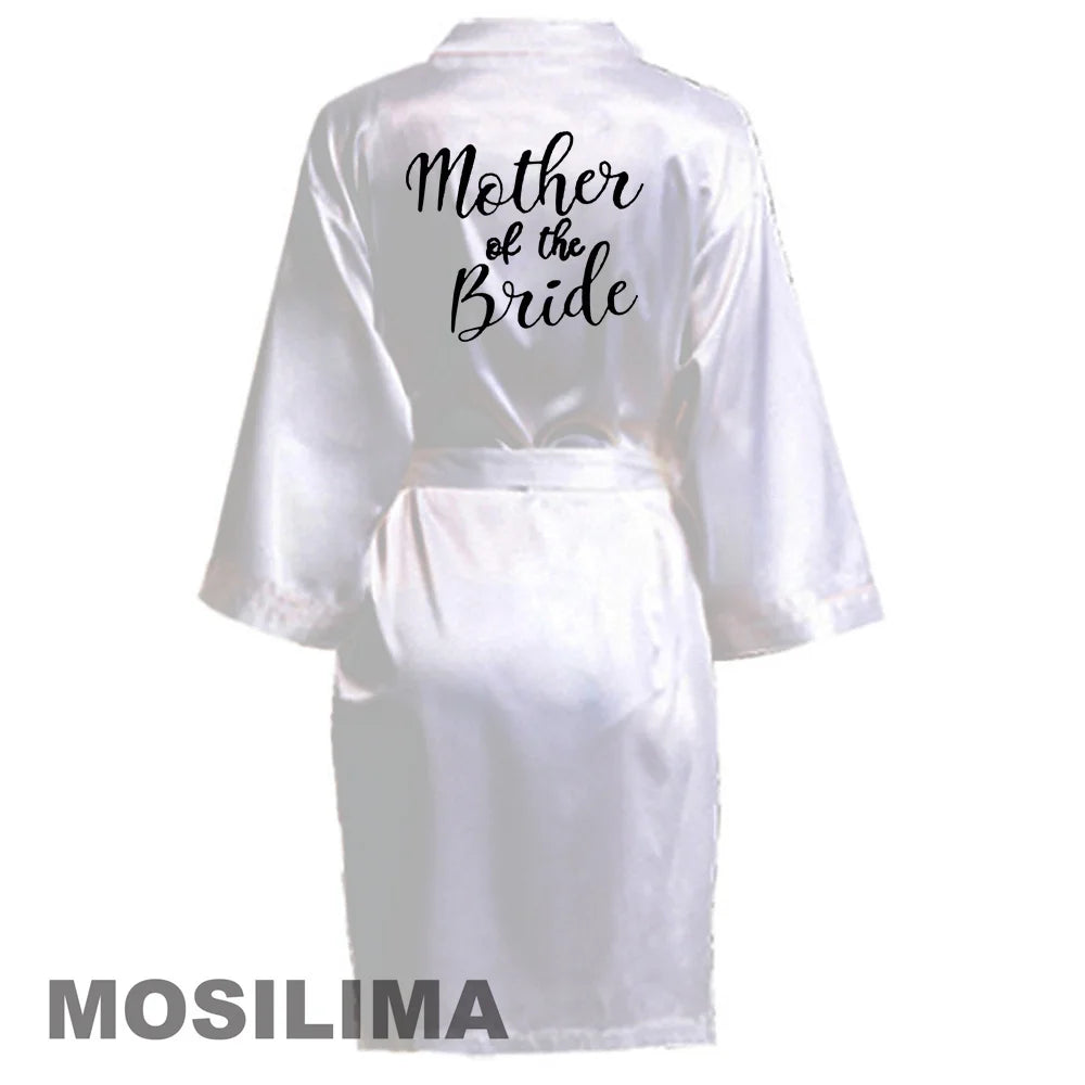 Satin Silk bride robe Wedding Robe Bridesmaid Bride Dressing Gown bridesmaid robes SP002 Good Vibrations