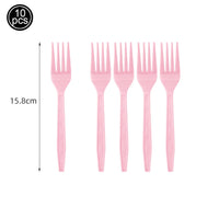 Pink Party Disposable Tableware Solid Color Party Pink Plates Cup Tablecloth Birthday Wedding Baby Shower Picnic Party Supplies Good Vibrations