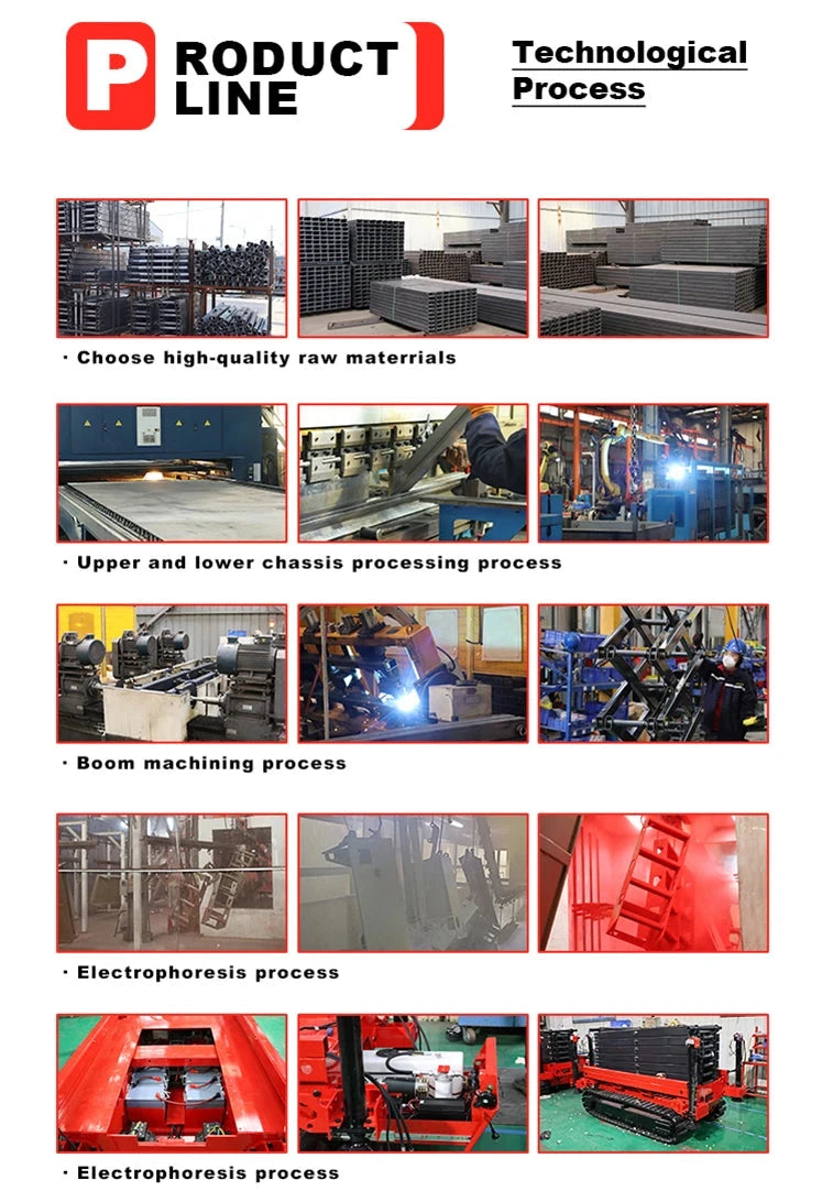 Electric Scissor Lift  Aerial Platform 6m 8m 10m 12m Skylift Mobile Lifter Scaffolding Hydraulic Scissor Lifts Trolley 30 Ft Good Vibrations