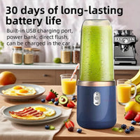 6 Blades Portable Blender 2Cups For Travel Portable Electric Juicer Mixer Usb Charge Fresh Fruit Juice Personal Blender Smoothie Good Vibrations