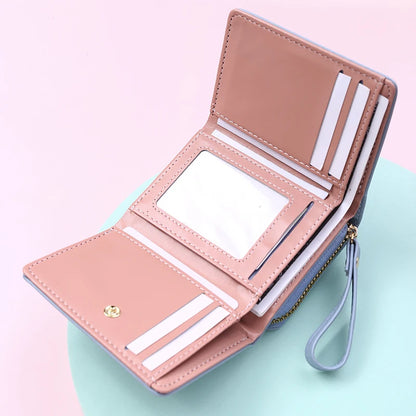 Luxury Brand Women's Small Wallet Female Card Holder Short Wallets with Coin Purse for Woman Ladies PU Leather Hasp Mini Clutch Good Vibrations