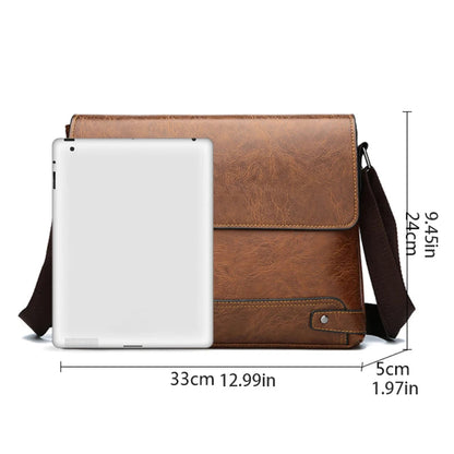 Shoulder Bag, Men's Crossbody Bag, Business Bag, Large Capacity, For Business Trips and Work Good Vibrations