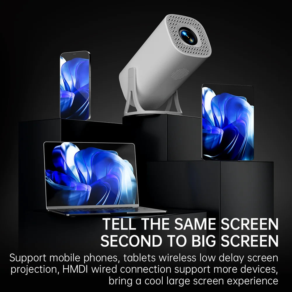 S40MAX Android 11 Gaming Projector 64GB TF Card Wireless Gaming Controller Dual WIFI 1280*720P Home Theater Portable Projector Good Vibrations