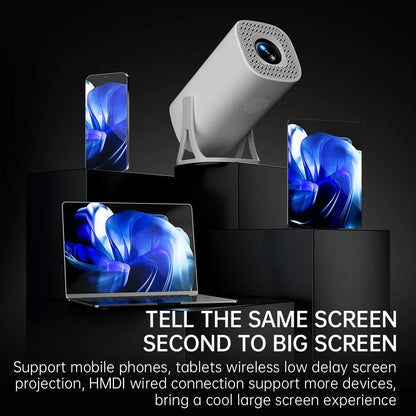 S40MAX Android 11 Gaming Projector 64GB TF Card Wireless Gaming Controller Dual WIFI 1280*720P Home Theater Portable Projector Good Vibrations