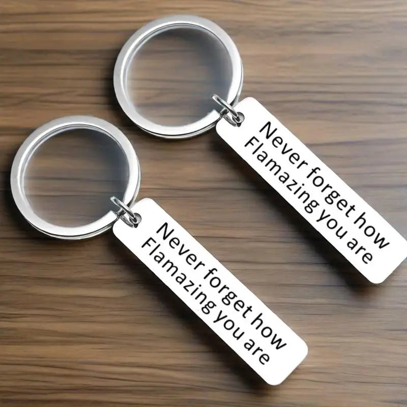 Personalized Engraved Keychain - Custom Name Initials Metal Key Ring - Perfect Daily Accessory & Birthday Christmas Gift Good Vibrations
