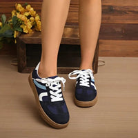 Women's Sneakers New Style Popular Genuine Leather Ladies Moral Training Shoes Casual Spring Flat Shoes Women Zapatos Mujer Good Vibrations