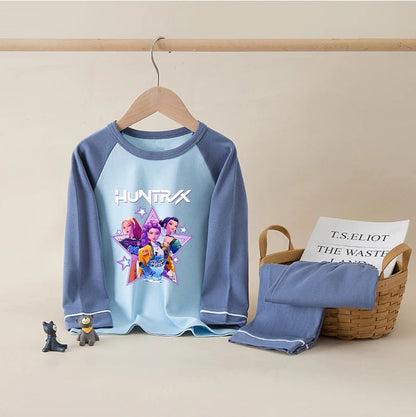 K-Pop Hunters Zoey Mira Rumi Children's Clothing Sets Boys Cartoon Sleepwear Clothes Kids Pajamas Set Baby Girls Cotton Pyjama Good Vibrations