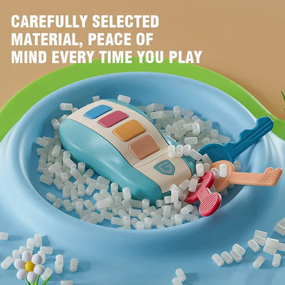 Music Car Key Baby Toys Pretend Play Simulated Car Key Smart Remote Car Voices Baby Educational Toys for Children Music Toy Gift Good Vibrations