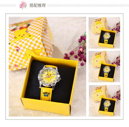 Pocket Monster Pikachu Fashion Cosplay Watch Creative Boys Girls Children's Anime Cartoon Birthday Gifts with Box Good Vibrations