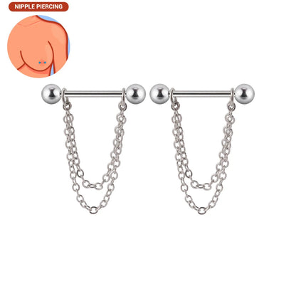 1pair Nipple Piercing Stainless Steel Nipple Rings CZ Butterfly Heart Nipple Barbell For Women Girls 16G Body Piercing Jewelry Good Vibrations