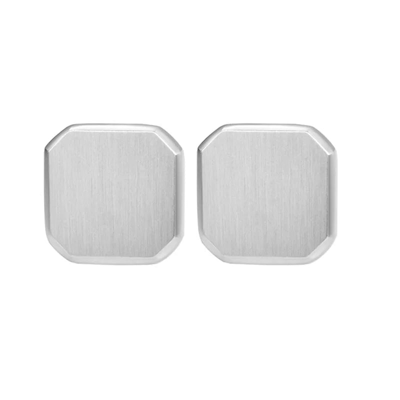 Personalized Engrave Initial Cufflinks for Wedding Birthday Groomsmen Gift Stainless Steel Cufflinks Statement Jewelry Good Vibrations