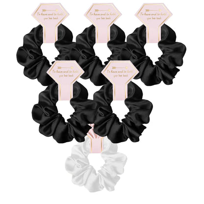 12/6pcs Wedding Bridesmaid Gifts Bridesmaid Hair Ties Scrunchies Heart Shaped Sunglasses Bachelorette Hen Party Bridal Favors Good Vibrations