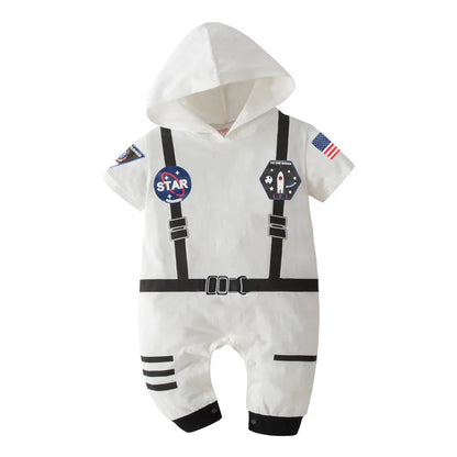 New Astronaut Costume for Baby Boy 1 Year Old Toddler Infant Birthday Theme Party Cosplay Space Suit Newborn Photography Romper Good Vibrations