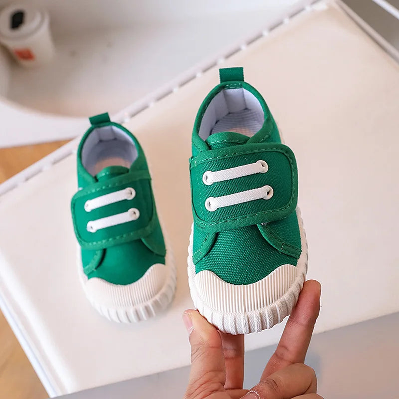 Kid Sneakers 2025 Autumn New Kid Canvas Shoe Classic Girl Shoe Boy Girl Casual Shoes Kindergarten Board Shoe Allmatch Kid Shoes Good Vibrations