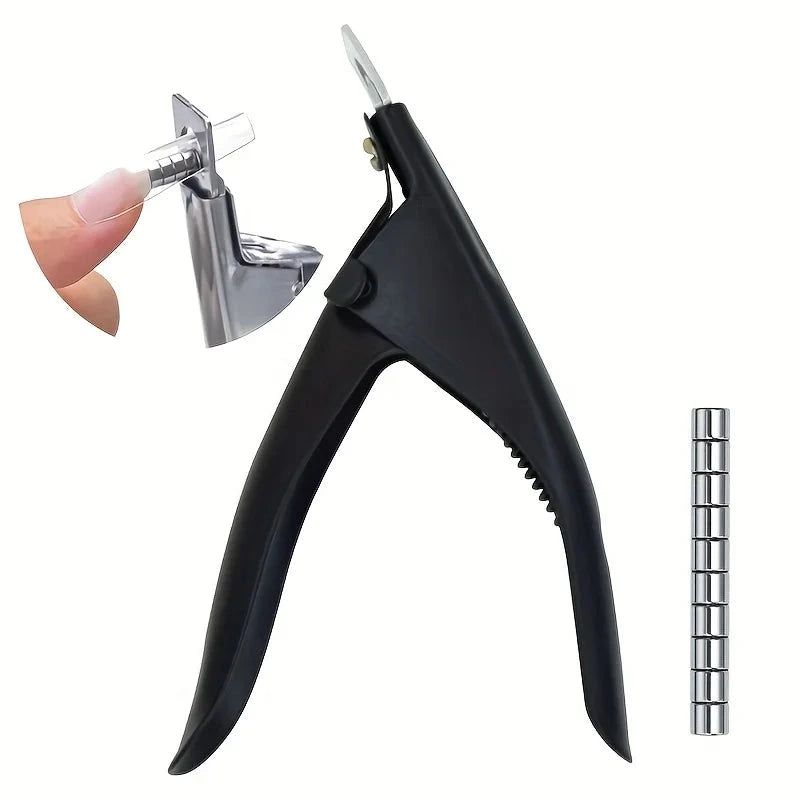 Acrylic Nail Clippers with 15Pcs Magnets Nail Clippers Cutters for Long Acrylic Gel Nails Tips Adjustable Stainless Good Vibrations