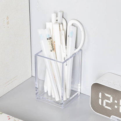 Make Up Organizer Makeup Brush Pot With Brushes Storage Acrylic For Cosmetics Holder Desk Cosmetic Storage Container Good Vibrations