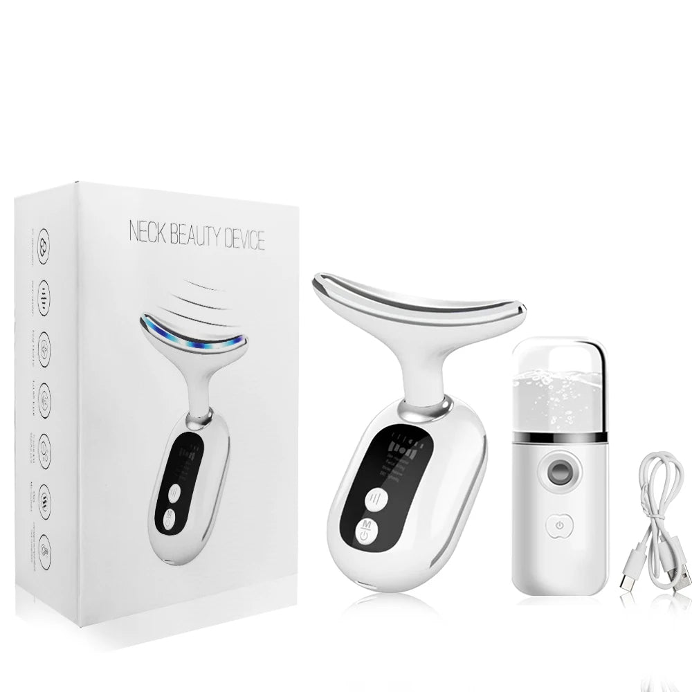 Facial Massager EMS Facial Microcurrent Neck Face Lifting Massager Red Light Therapy Anti-aging Massager Skin Tightening Device Good Vibrations