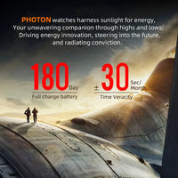 NORTH EDGE PHOTON Men Digital Military Watch Waterproof 50M Men's Sport Wristwatches Solar Power Luminous Enviormentally Clock Good Vibrations