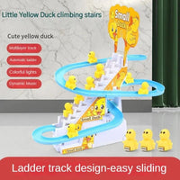 Children's ducklings climb stairs, cute ducks climb stairs, baby electric singing toys, duck slides Good Vibrations