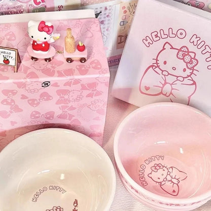 Hot Sale Ceramic Dinner Plate Tableware Bow Tie Shaped Dinner Plate Rice Bowl Cups And Saucers Set To Friend Sends Holiday Gifts Good Vibrations