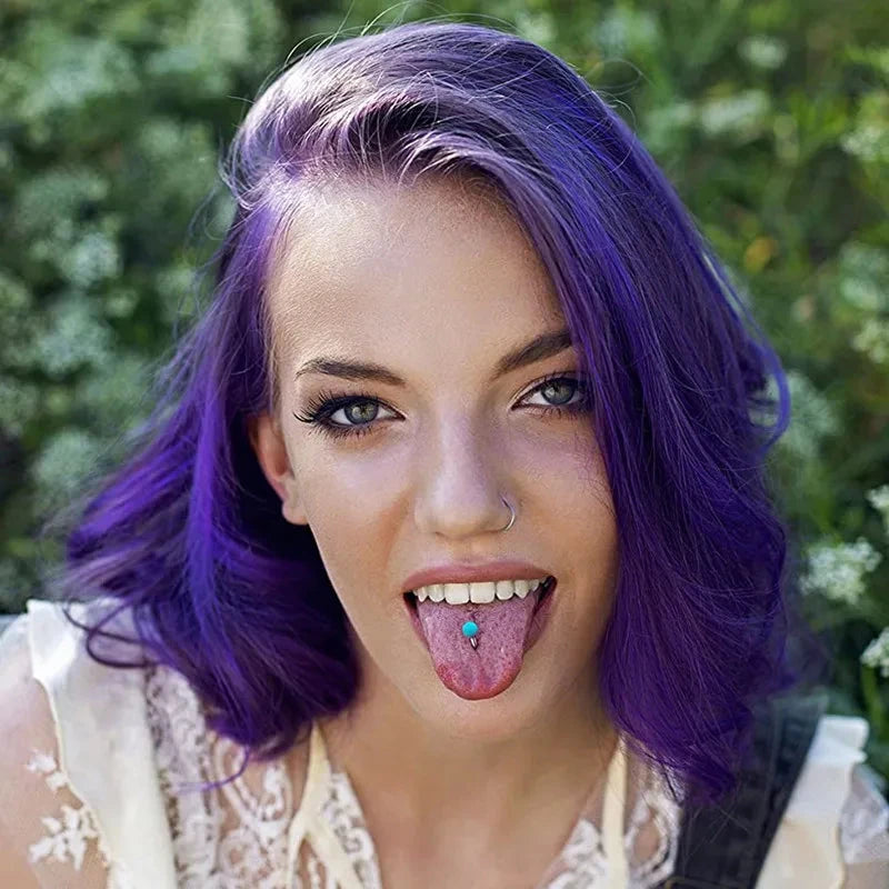 6PCS Acrylic AB Tongue Piercing Set Nipple Piercing Barbell Bulk 14G Shiny Tongue Barbell Lot Nipple Ring Pack Piercing Lengua Good Vibrations Adult Super Store