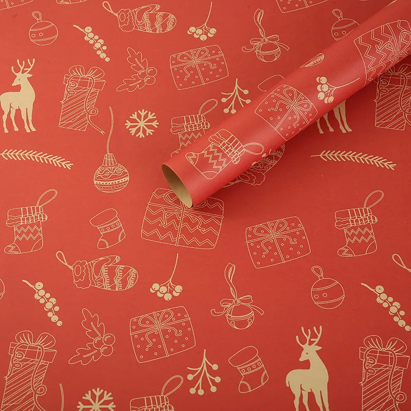 Happy Birthday Wrapping Paper 50*70cm Christmas Colorful DIY Flower Wedding Xmas Party Gift Packing Decor DIY Crafts Papers Good Vibrations