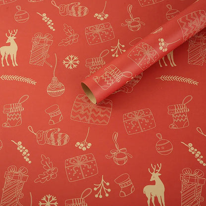 Happy Birthday Wrapping Paper 50*70cm Christmas Colorful DIY Flower Wedding Xmas Party Gift Packing Decor DIY Crafts Papers Good Vibrations