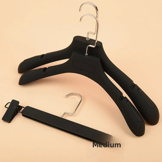 High-End Flat Hook Plastic Clothes Hanger Wide Shoulder Seamless Suit Hanger for Men Women in Clothing Stores Wedding Dress H... Good Vibrations