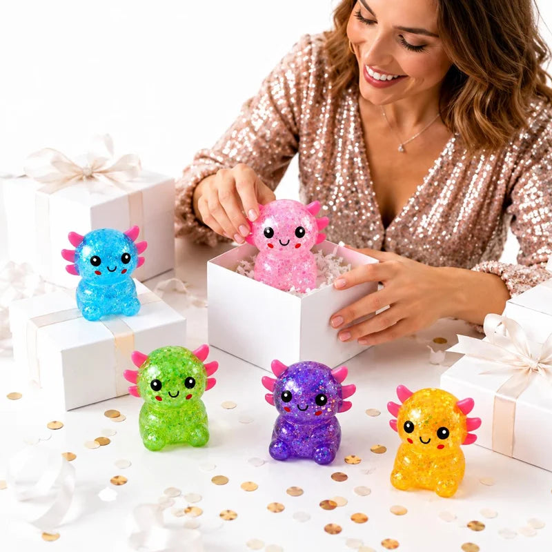 Axolotl-Shaped Party Favors Suitable for Adult Novelty Gifts, Clear Glitter Suitable for Bachelorette Wedding Graduation Birthd Good Vibrations