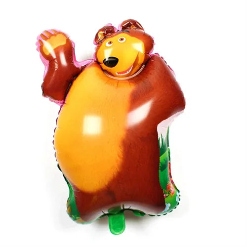 Girl and the Bear Birthday Decorations Disposable Tableware Tablecloth Cup Plate Napkin Balloons Baby Shower kids Party Favors Good Vibrations