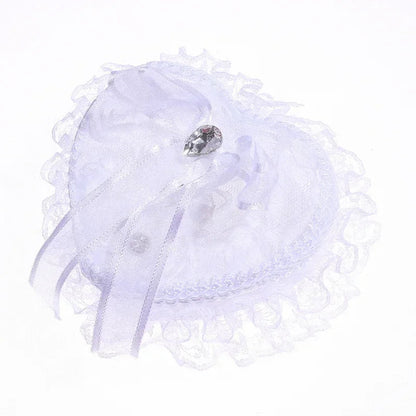 Ring Case Lightweight Ring Pillow Hand Holding Create Atmosphere Lace Ring Pillow Box Good Vibrations
