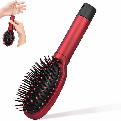 Creative hair comb with hidden storage compartment for valuables.