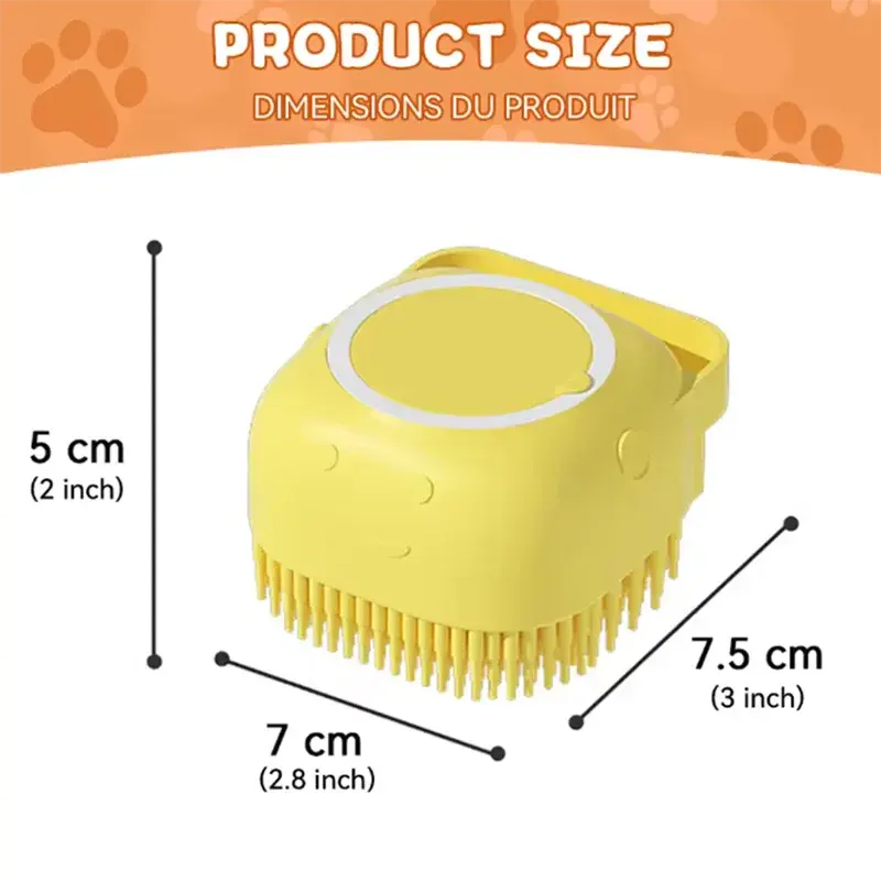 New Bath Massage Brush Bathroom Multifunctional Puppy Big Dog Cat Soft Safety Silicone Pet Accessories for Dogs Cats Tools Good Vibrations