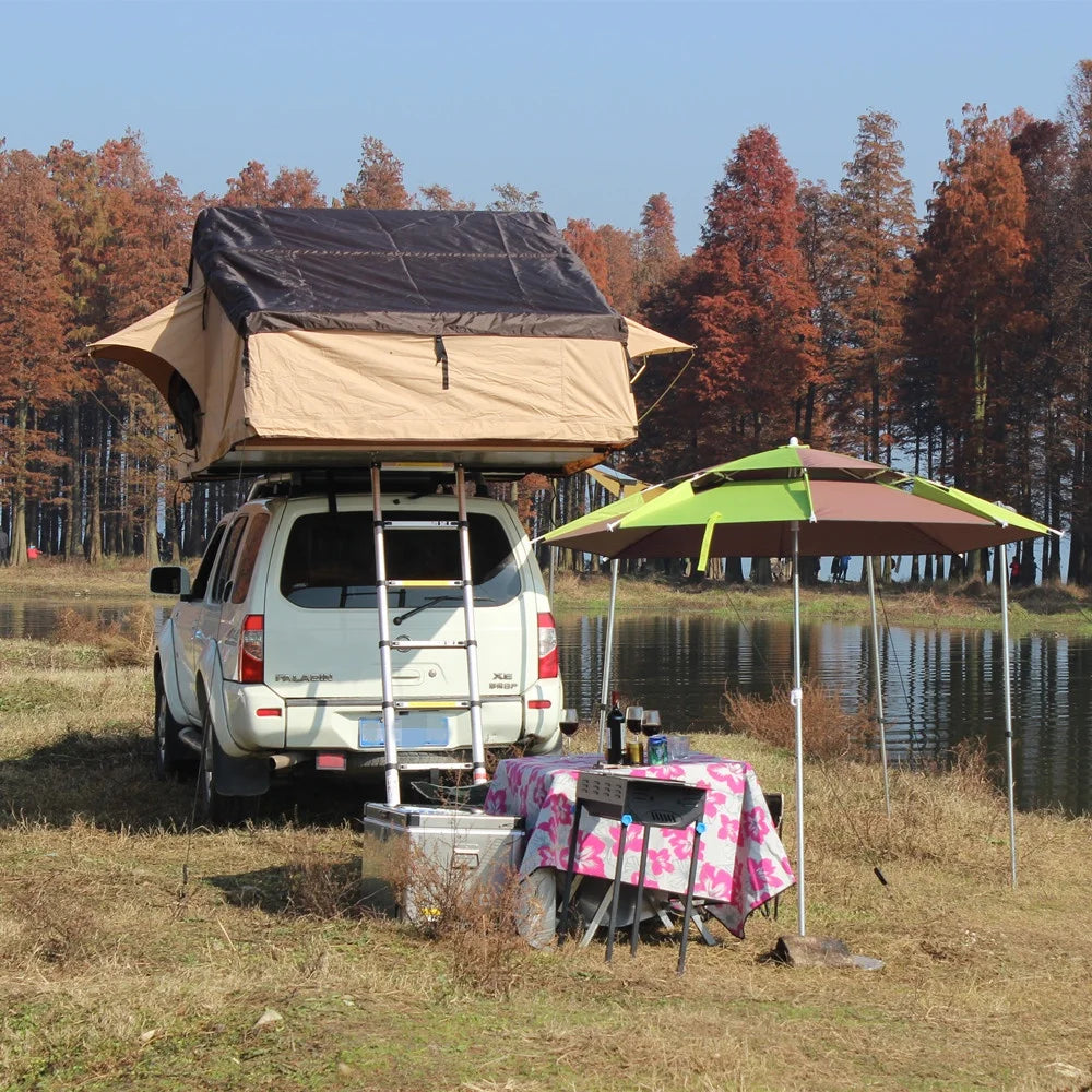 Hot Camping Equipment Outdoor Travel Camper Van Camping Car Tent Good Vibrations