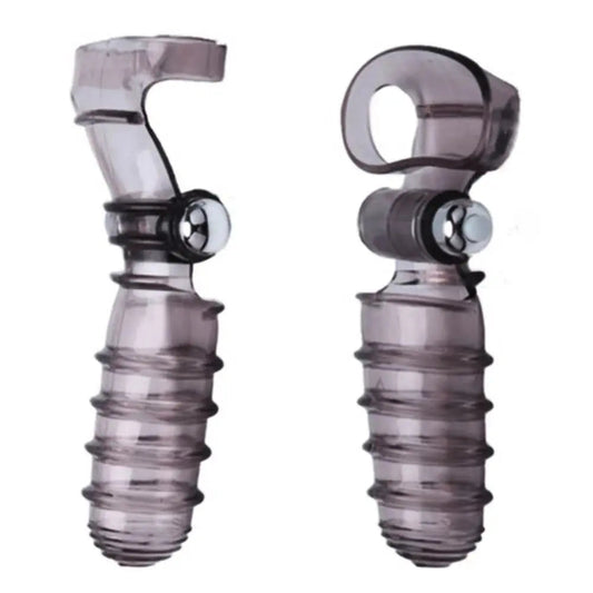 Triple Finger Sleeve Vibrator Delay Extender HandJob Clit Stimulate Squirt Brush Woman Orgasm Massager Condom Stick Good Vibrations