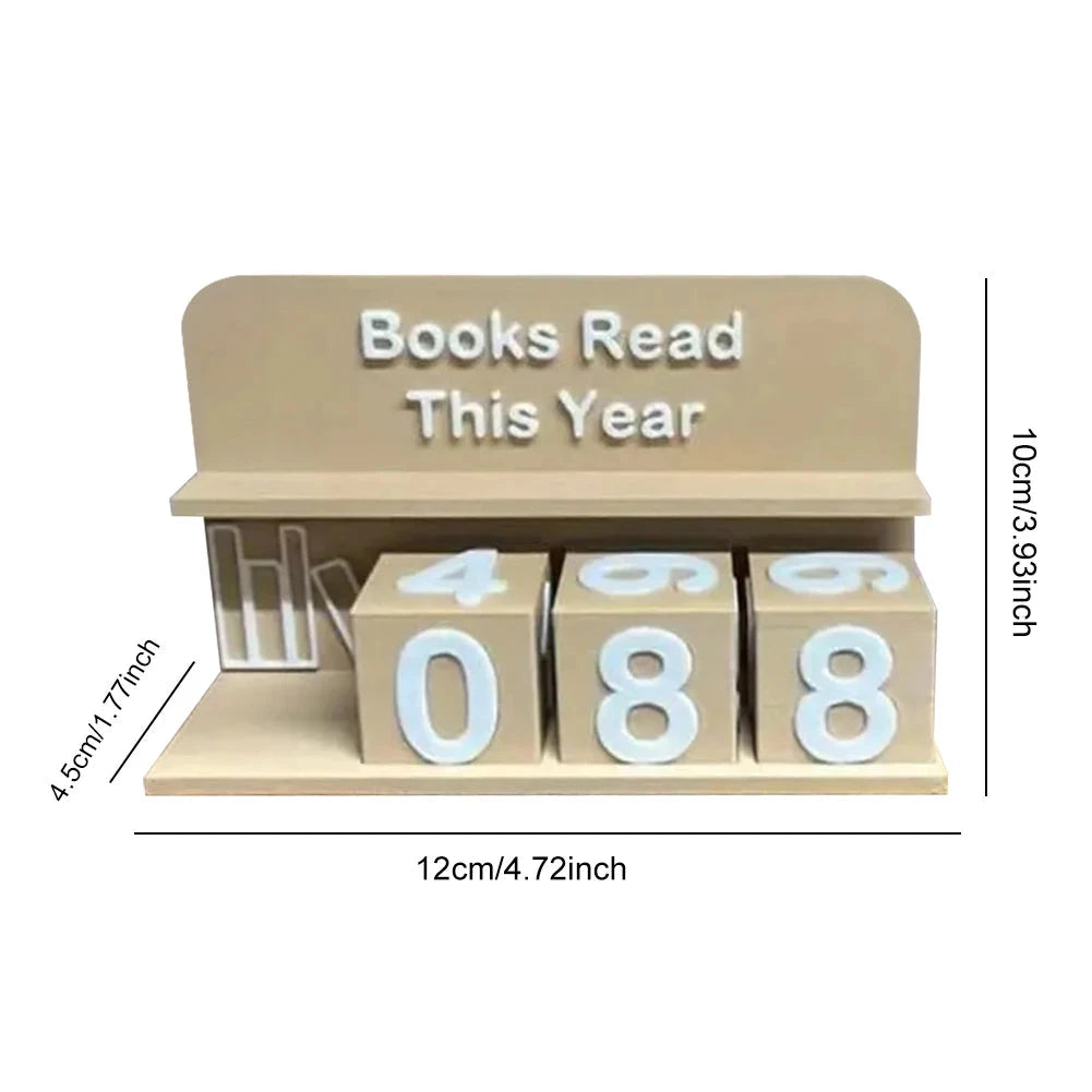 Books Read This Year Counting Ornaments 3D Printed Book Read Tracker Library Decor Ornament for Teachers Writers Library Lovers Good Vibrations