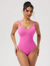 OQQ Women Full Body High Elastic Bodysuit Shapewear Seamless Sexy Bodycon Off Shoulder Sports Fitness Leisure Yoga Lady Clothes Good Vibrations