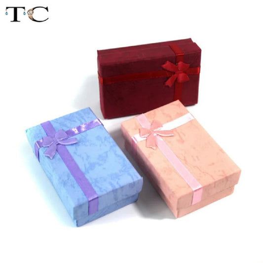 Jewelry Organizer Storage Gift Box Necklace Earrings Ring Box Paper Jewellry Packaging Container Good Vibrations